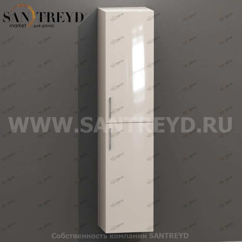 MDC132 Высокий шкаф с двумя створками 160 см бежевый Globo 4ALL Италия Ceramica Globo