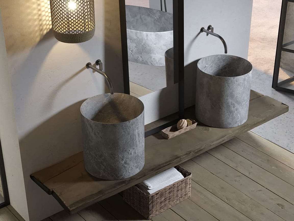 Круглый умывальник из натурального камня COCOON Maison ARCH-00005961 - Вид №2