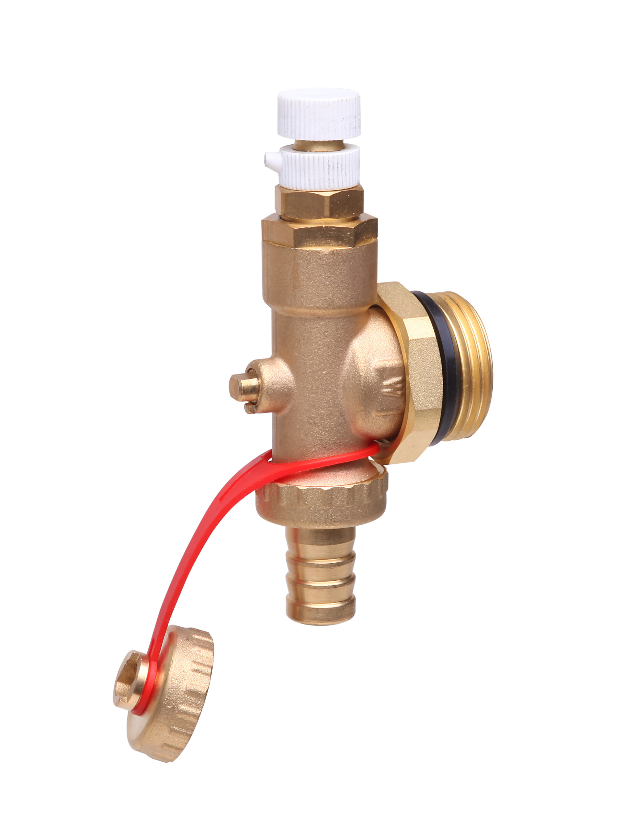 Danfoss FHF-EM — ручной воздухоотводчик с продувочным клапаном концевой секции распределительного коллектора FHF-EM концевая секция 088U0786  - Вид №1