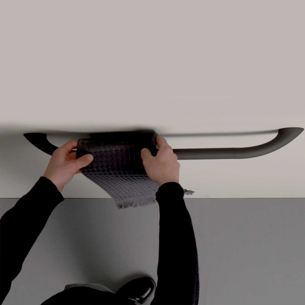 ST-M45-TSFAEVER Life Design Держатель для полотенец 45 см - Style  Тотальный мягкий антрацит  - Вид №5