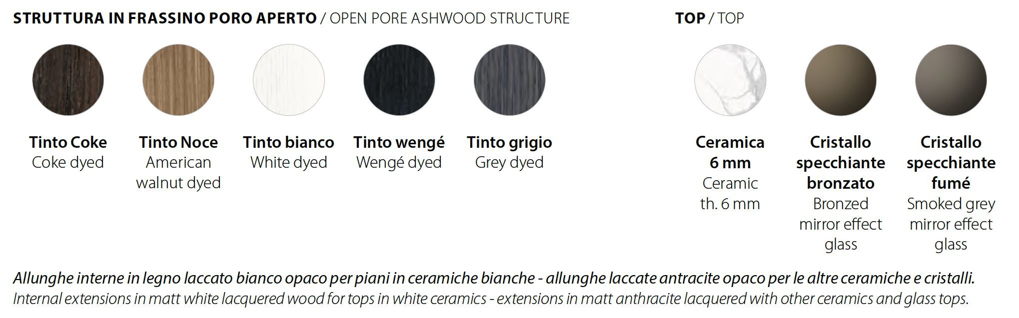 Фиксированный и выдвижной стол с керамической столешницей RIFLESSI ARCH-00144589 - Вид №3