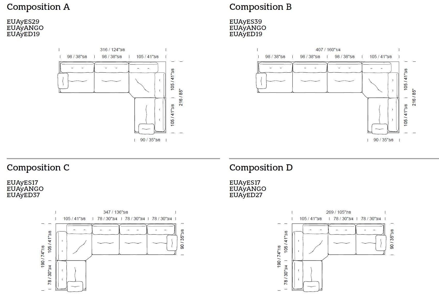 Кожаный угловой диван Borzalino Ayton ARCH-00019449 - Вид №2