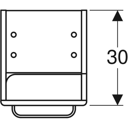 808527000 Geberit Renova Comfort Seitenschrank mit einer Tür Geberit  - Вид №2