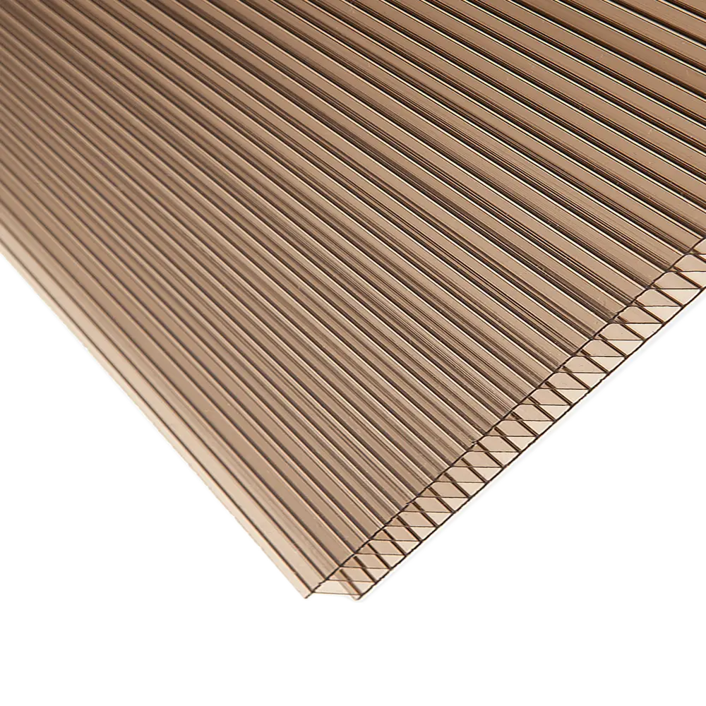 Поликарбонат сотовый 10 мм 3x2.1 м Киви бронза STLM-2090705 - Вид №1