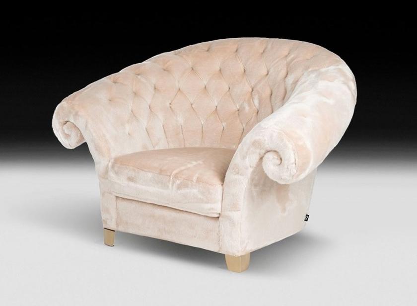 VGnewtrend Стеганое кресло с тканевой обивкой New versailles 7542583.28  - Вид №1