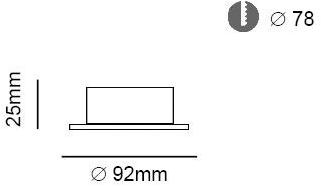 Terzo Light Круглый встраиваемый алюминиевый точечный светильник  C105s.gx.00  - Вид №2