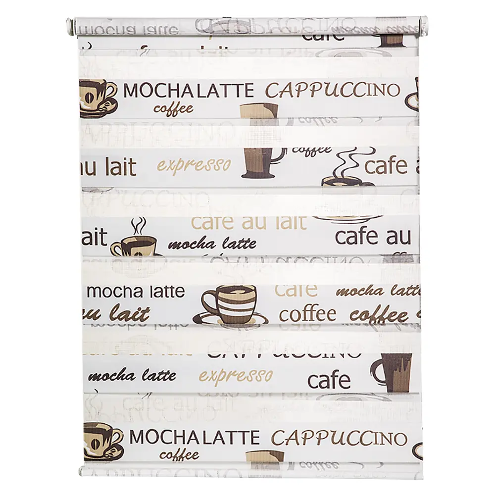 Штора рулонная День-ночь 62х160 см, цвет кофе GARDENA STLM-2128860