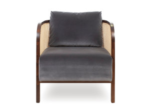 Венское соломенное кресло с подлокотниками