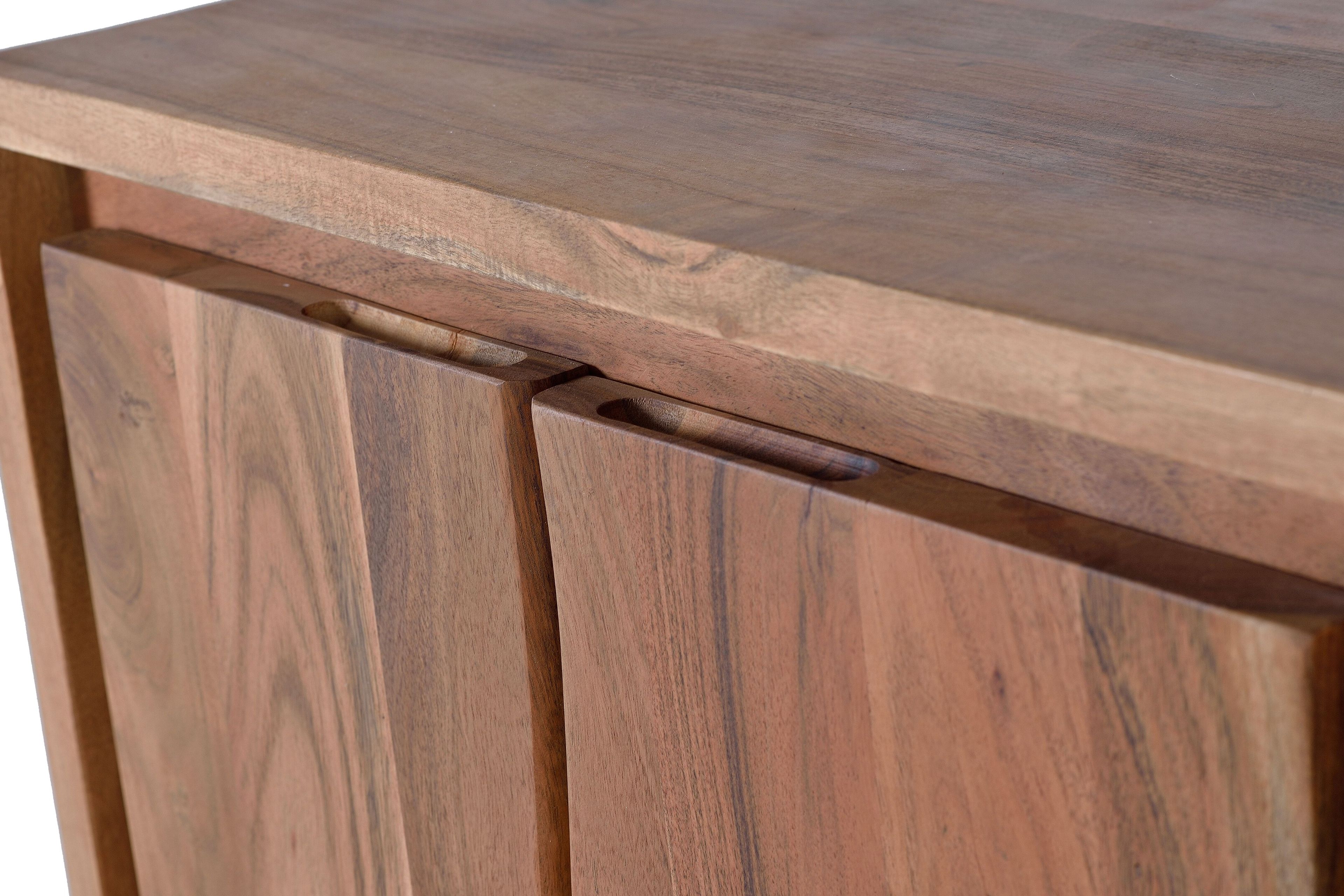 Шкаф из акации с распашными дверцами и ящиками Giner y Colomer Contemporary ARCH-00079550 - Вид №6