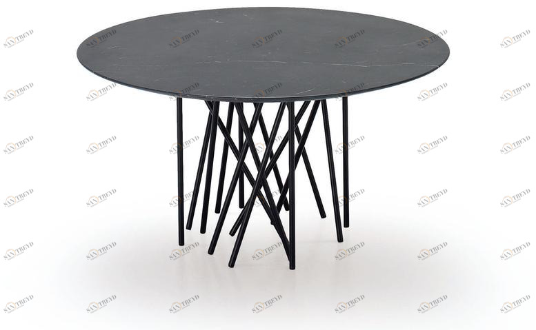 arflex Низкий круглый лакированный журнальный столик Octopus sun-id-1475000