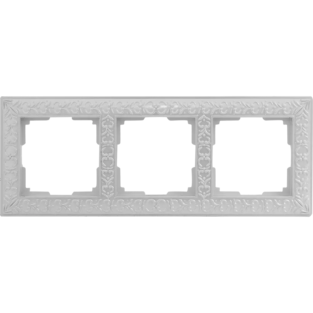 Рамка для розеток и выключателей Werkel Antik 3 поста, цвет жемчужный STLM-2043520