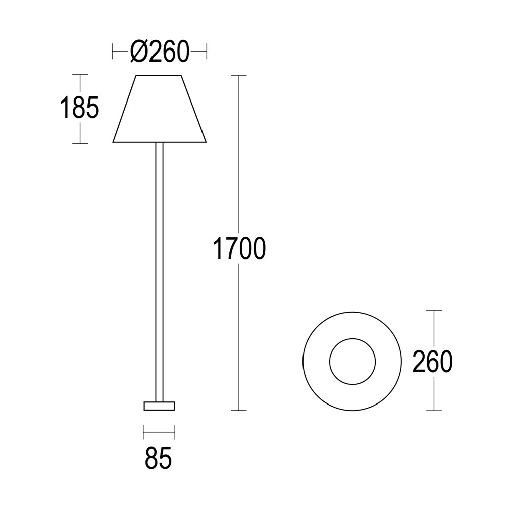Pragma Outdoor 1700 Ghidini Pragma Outdoor .01 Белый (Матовый)  - Вид №1
