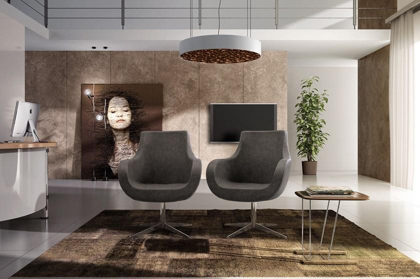 Leyform Кожаное кресло с 4 спицами и подлокотниками  516104  - Вид №1