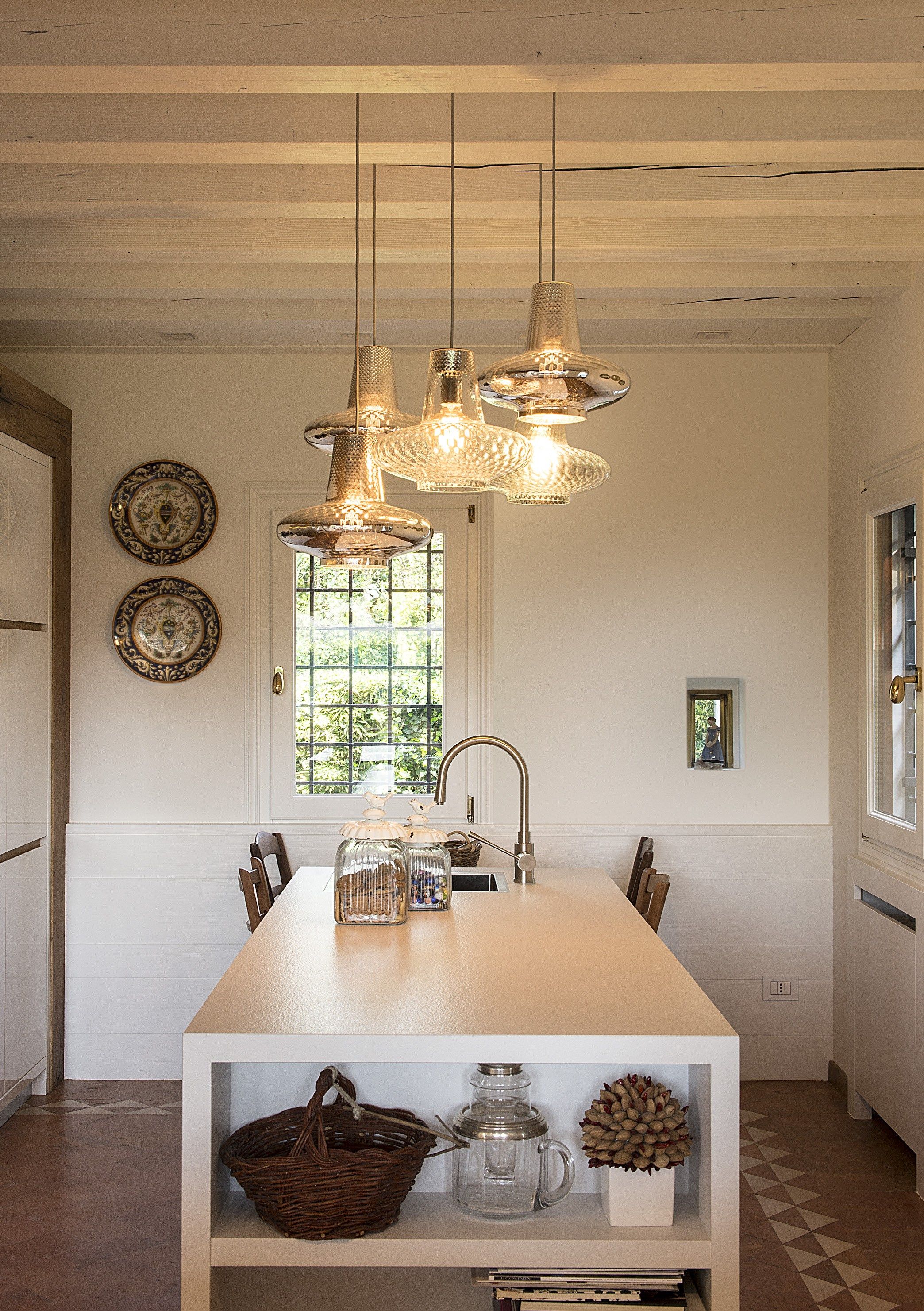 Подвесной светильник из дутого стекла Zafferano Ромео и Джульетта ARCH-00018003