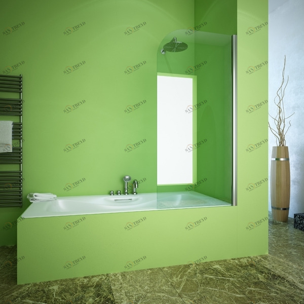 120X150GV601A Душевое ограждения на борт вынны GUTEWETTER Германия LUX