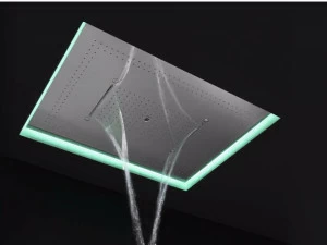 Antonio Lupi Design Потолок из нержавеющей стали со светодиодной насадкой для душа с водопадом