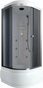 Душевая кабина Arcus AS-103G (90х90) высок. поддон (пластик стенка)тонир. стекло (3 части) 022 AS-103G