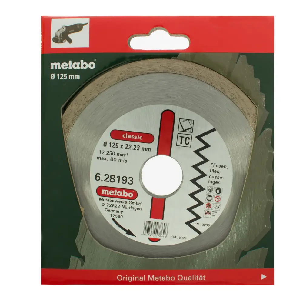 Диск алмазный по бетону Metabo 125х22.23 мм STLM-2038817 - Вид №1
