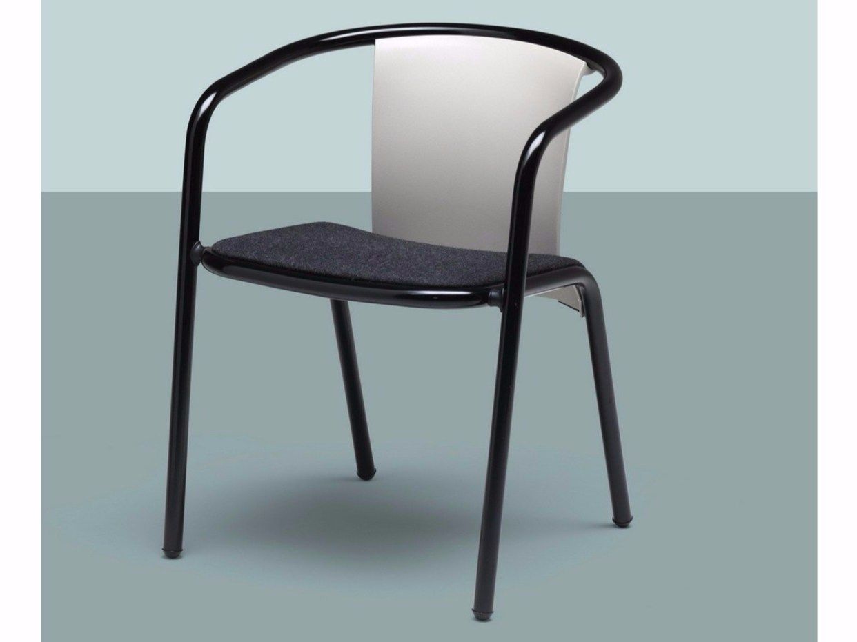Мягкий штабелируемый стул с подлокотниками Et al ARCH-00003428