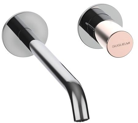 GUGLIELMI Смеситель для умывальника настенный на 2 отверстия Sprint color Fiin05899 - Вид №6