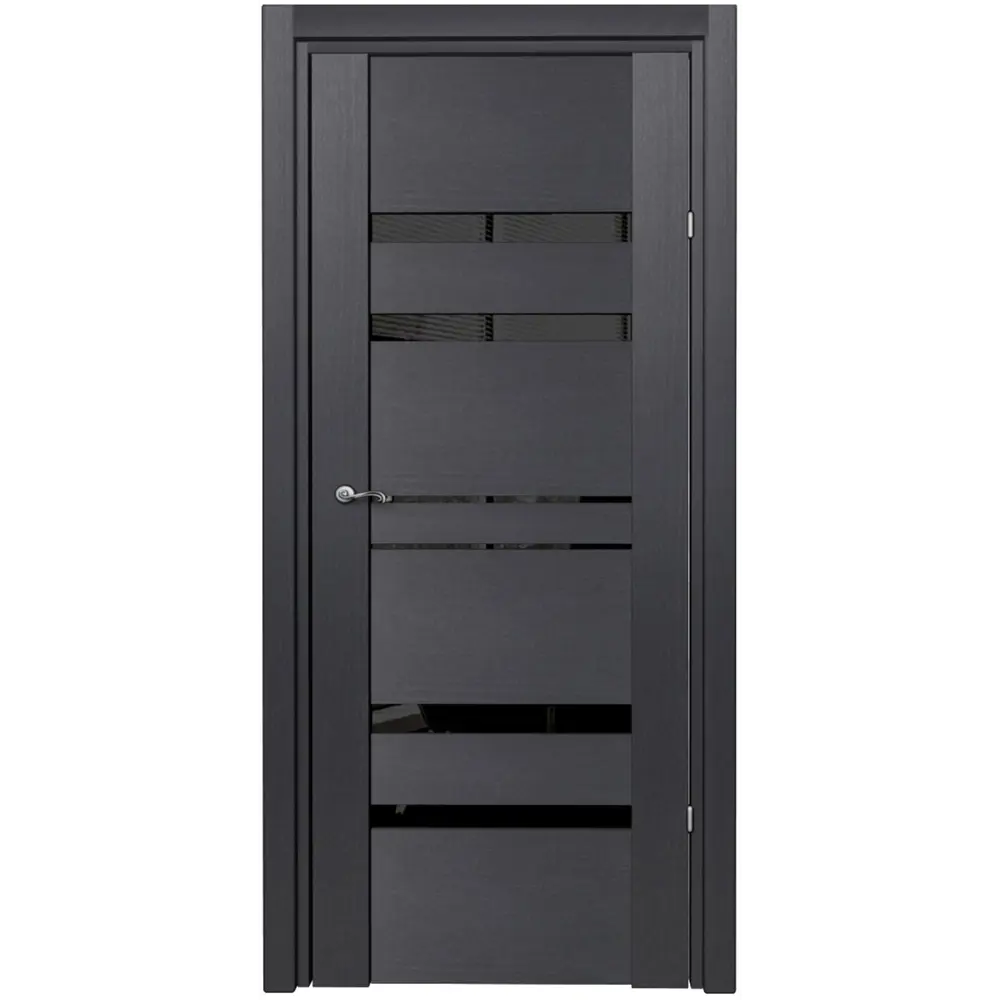 Дверь межкомнатная Artens Велдон глухая Hardflex цвет грей 80x200 см (c замком и петлями) 82401481 STLM-2093327 