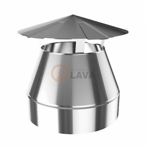 Оголовок-зонт  LAVA 200/300, нерж. 304 (0,8)