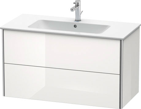 XS417308989 Тумбочка подвесная XSquare #XS4173 1010 x 478 мм Фланелево-серый глянцевый лак Duravit - Вид №2