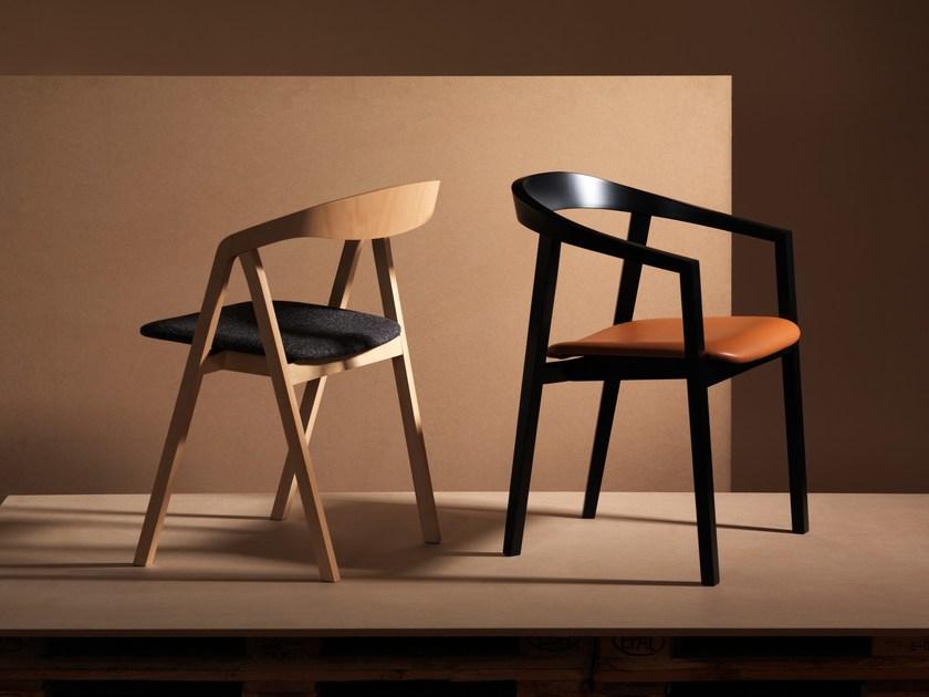 Zilio A&C Стул из бука с обивкой Ro sun-id-1434135 - Вид №4