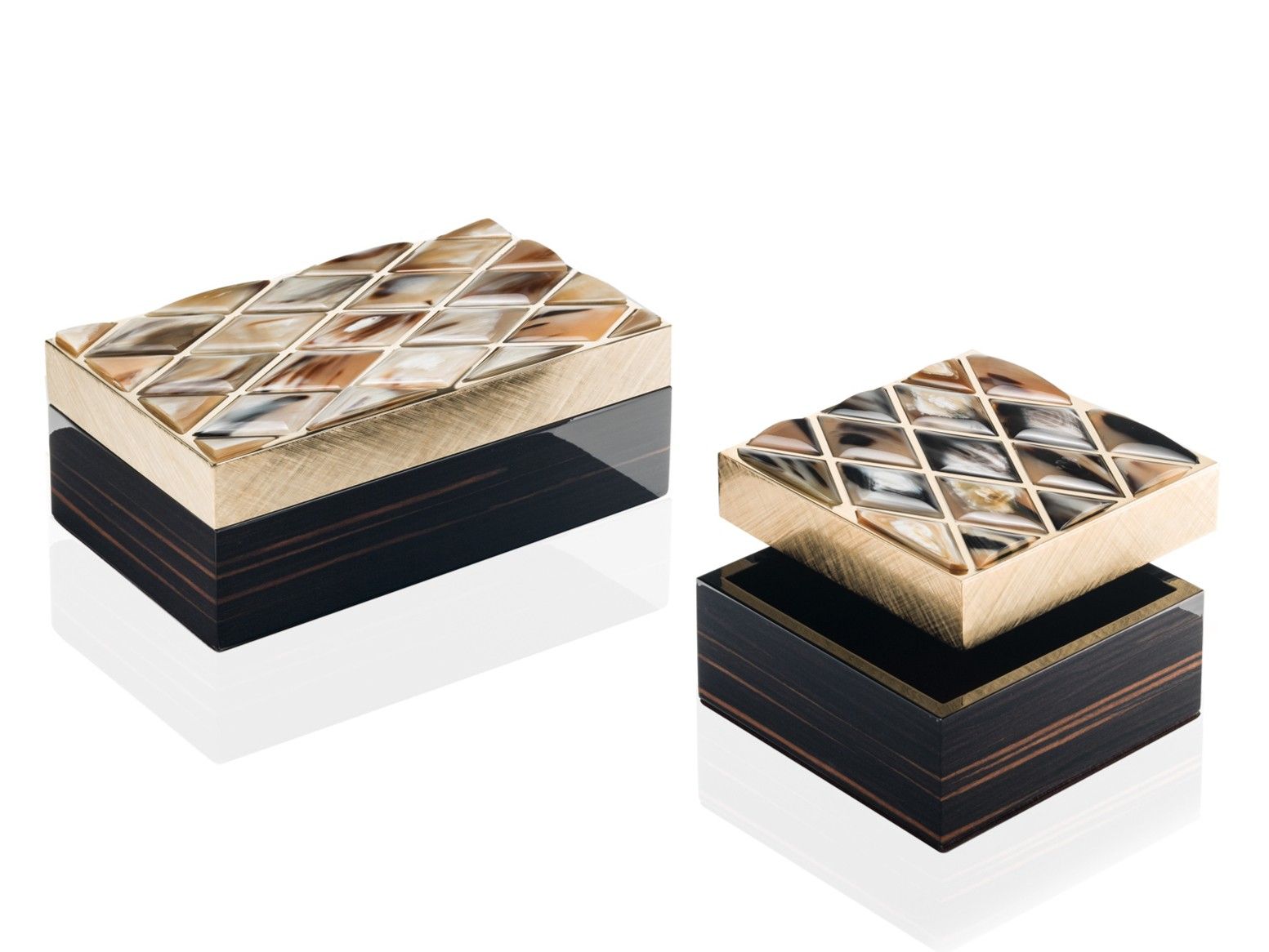 24K позолоченный эбеновый и латунный контейнер ARCAHORN ARCH-00000914