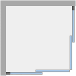 Душевое ограждение Ambassador Queen 11011105 (1000x1000x2000), 1 место - Вид №7