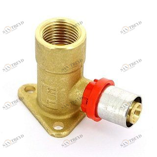 Угол настен. BP 16х1/2" пресс TIEMME 1650004