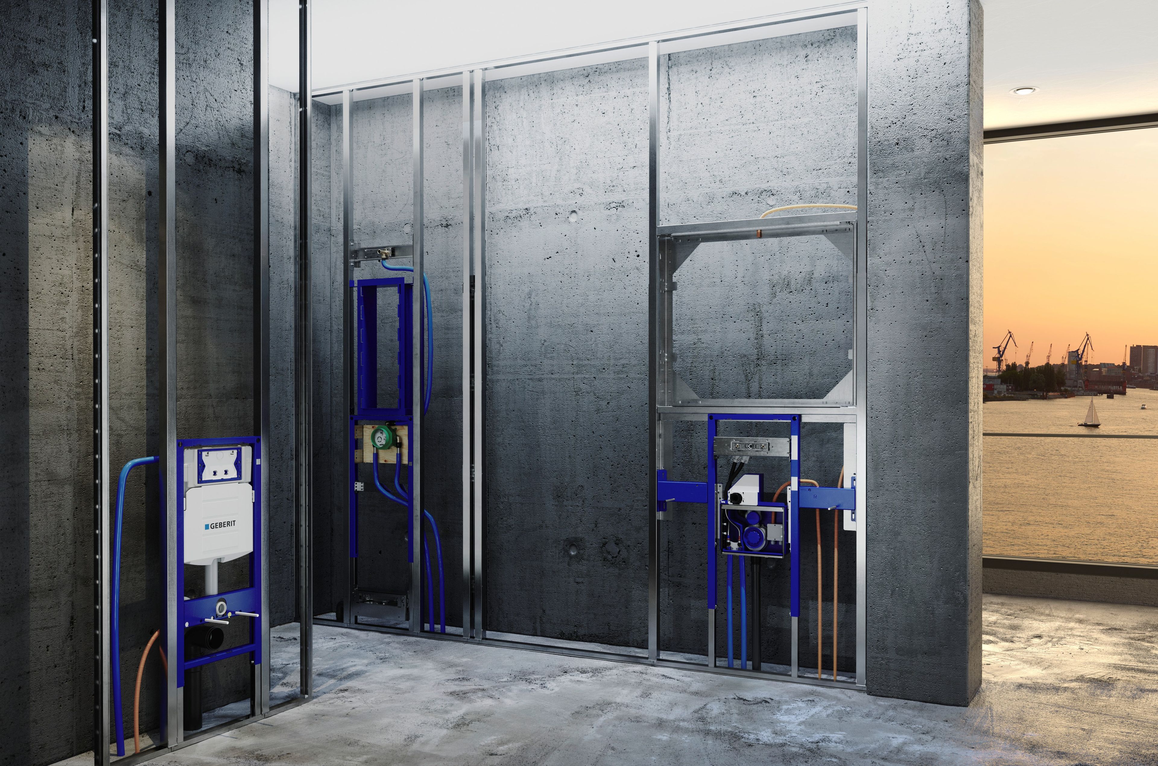 Керамическая прямоугольная подвесная раковина Geberit One ARCH-00088629 - Вид №2