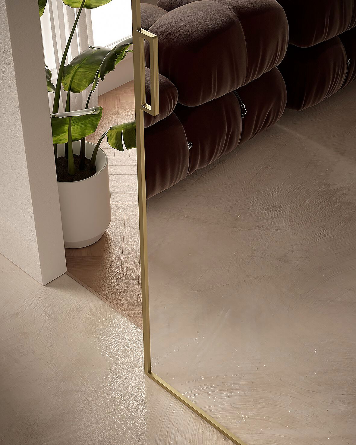 Зеркальная стеклянная раздвижная дверь DIERRE Lucenti ARCH-00035629 - Вид №1