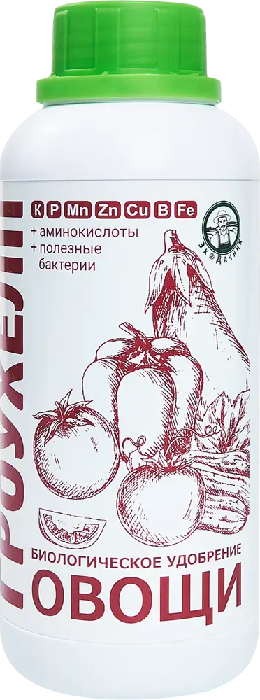 Экодачник Гроухелп — биоудобрение для овощных культур 500 мл 86481307