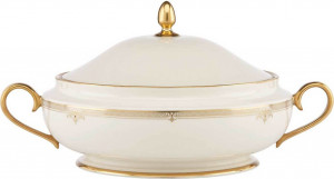 10573293 Lenox Блюдо для горячего с крышкой Lenox "Республика" 1,9л Фарфор костяной