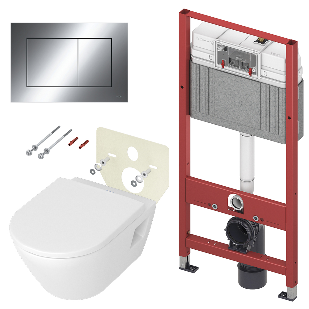 9400412.WCD Комплекты из инсталляций, панелей смыва и унитазов Duravit D-Neo Tece 