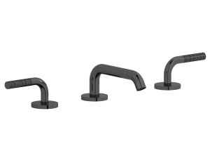 Смеситель для раковины с 3 отверстиями для пола с автоматическим сливом