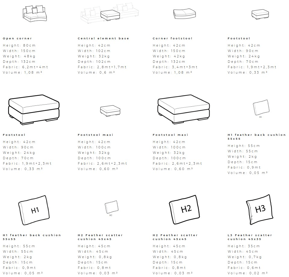 Ditre Italia Модульный угловой диван из ткани sun-id-1468371 - Вид №14