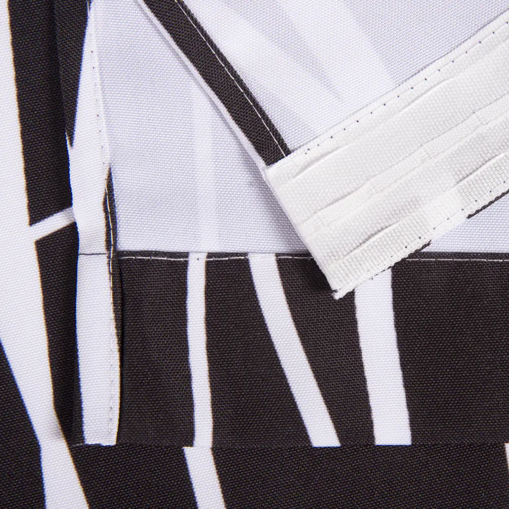 Штора на ленте «Геометрия» 140х260 см цвет чёрно-белый SEASONS STLM-2187962 - Вид №4