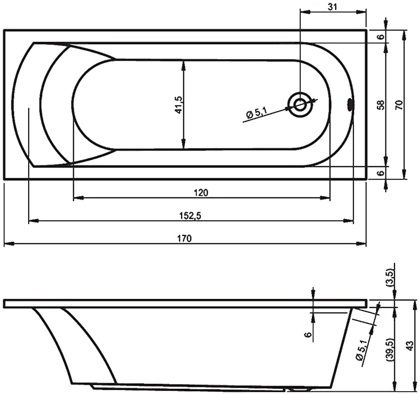 BB6200500000000 Ванна Riho Miami Santreyd - Вид №2