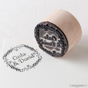 W630 Круглая персонализованная надпись романтической короны Dekoraniaevents Bodas