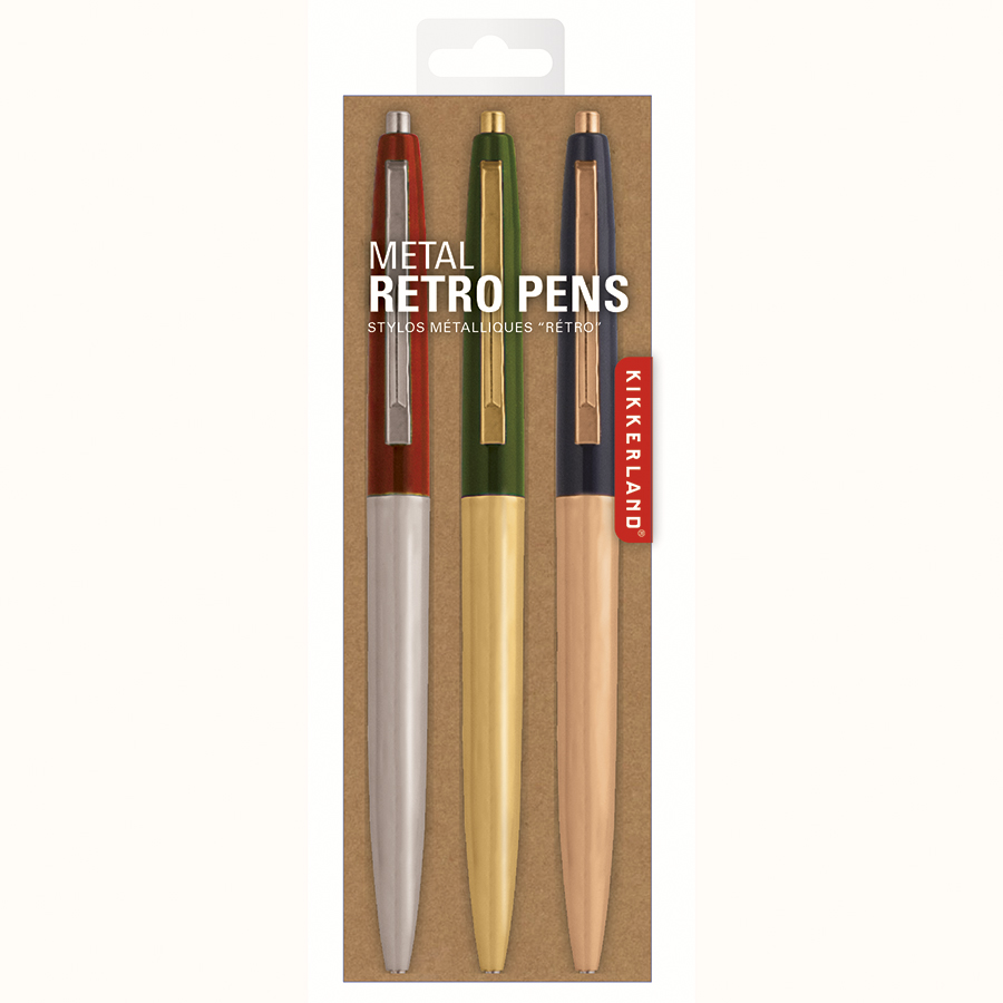 4328 Набор металлических ручек retro, 3 шт Kikkerland 