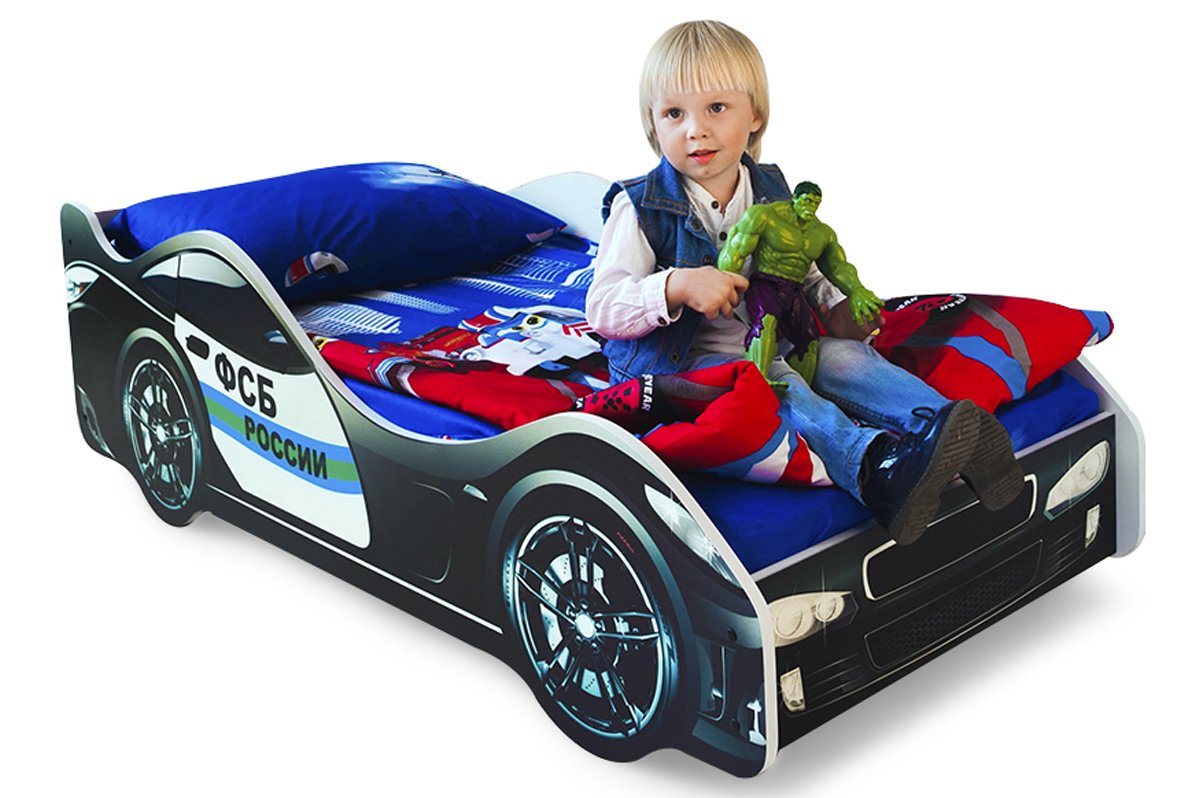 Детская кровать-машина "ФСБ" БЕЛЬМАРКО  326745 Черный Santreyd  - Вид №1