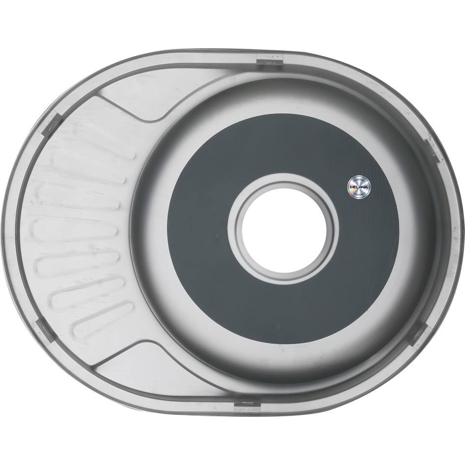 Мойка 5745 U MELANA 0,6/160 врезная овальная с сифоном (120 ta *15) 120 ta (*15) - Вид №3