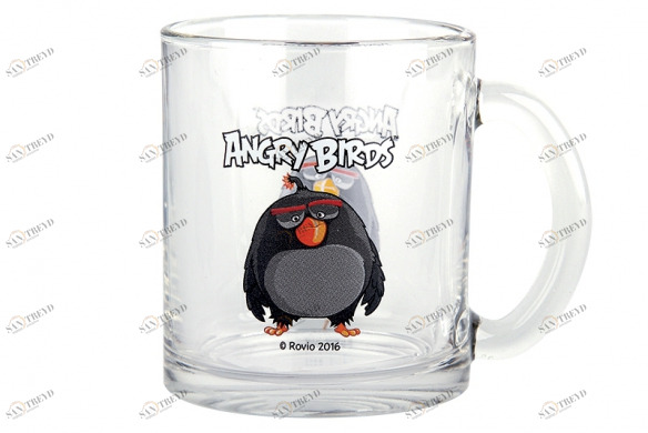 Кружка Angry Birds Movie Black 300 мл КОРАЛЛ ANGRY BIRDS MOVIE 029589 Прозрачный;чёрный 