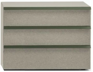 Bolzan Letti Комод из дерева и ткани с тремя ящиками Oikos