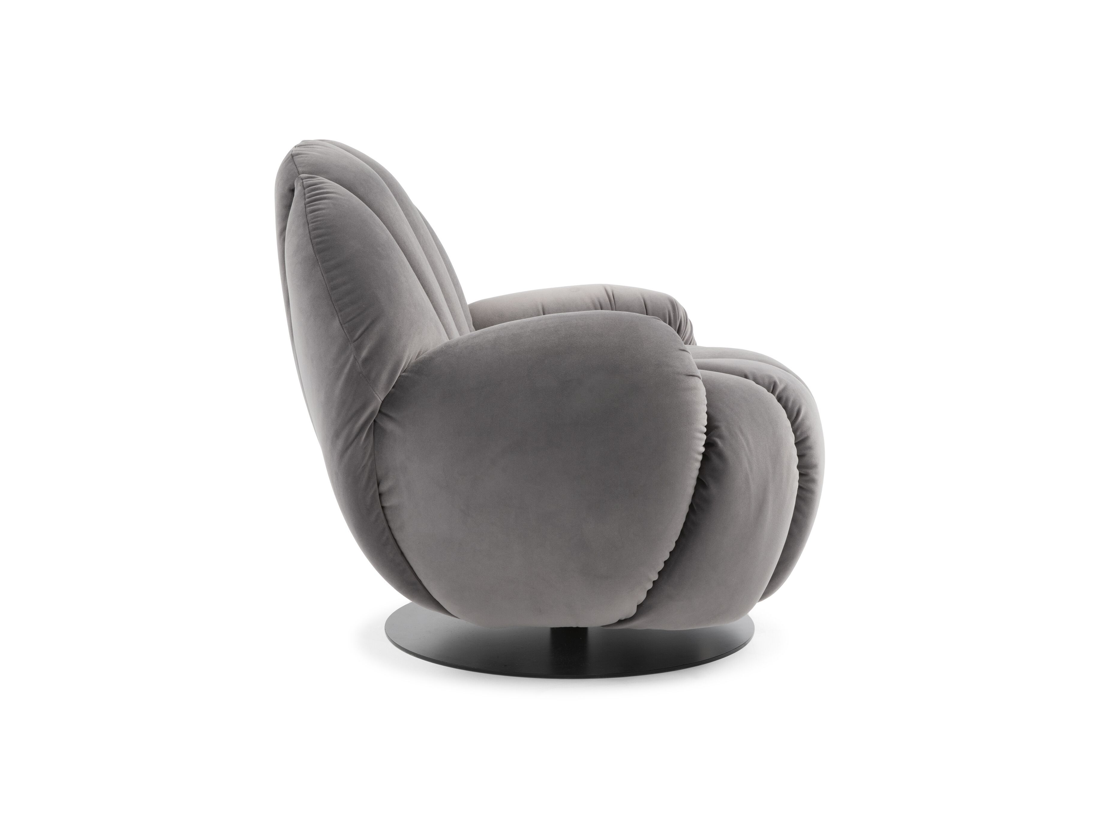 Тканевое вращающееся кресло Natuzzi Italia SEASHELL ARCH-00041287 - Вид №5