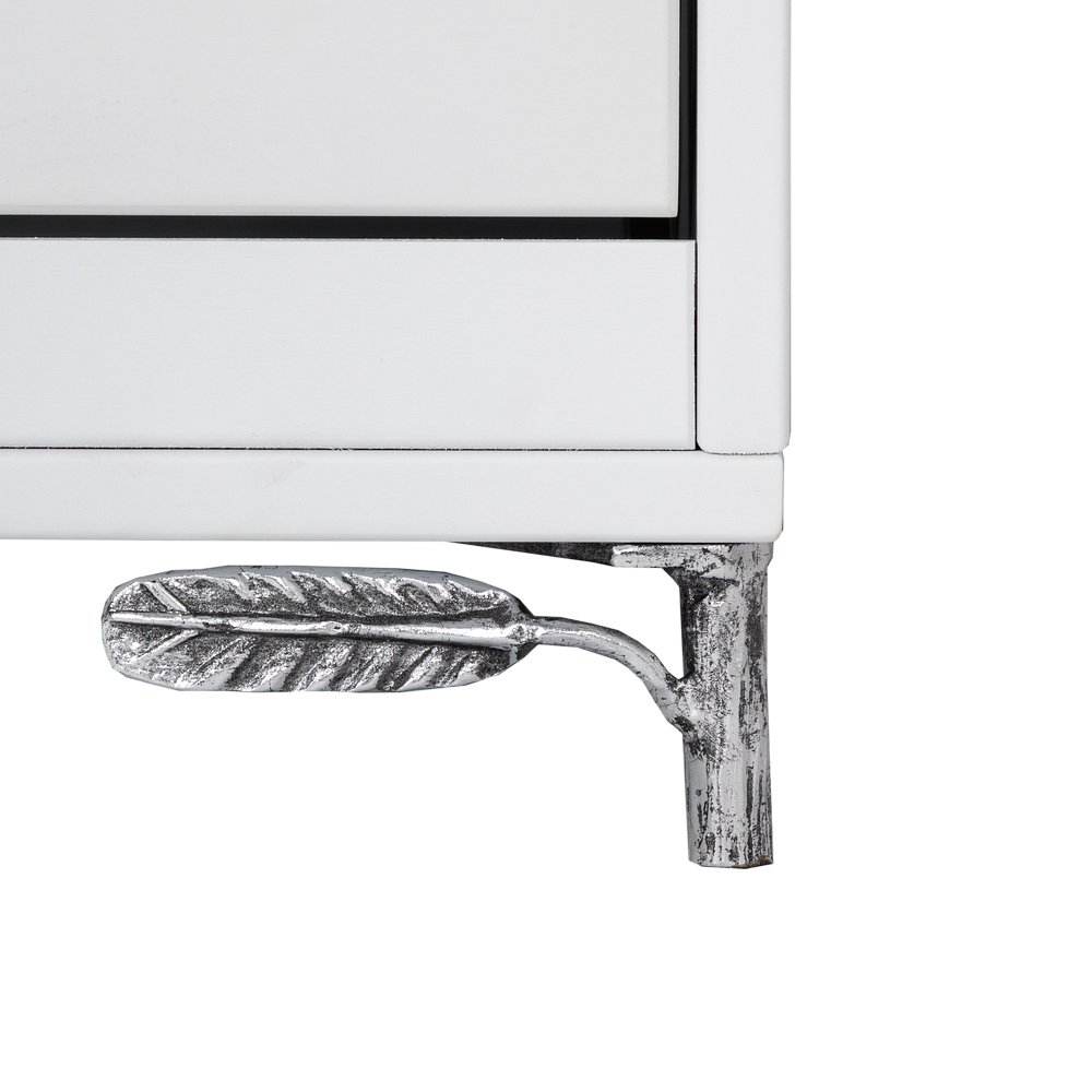 11628 Банкетка Oliva Branch Айс Античное серебро BOGACHO 4627196597426 - Вид №4