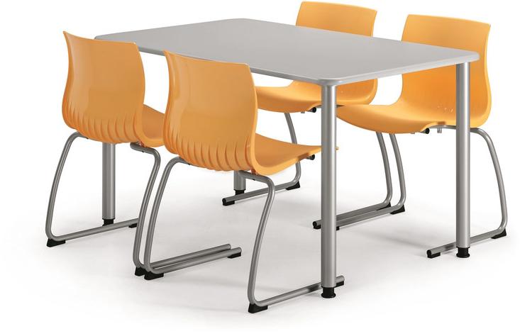 TALIN Консольный штабелируемый стул из пластика Webby sun-id-1432850 - Вид №2