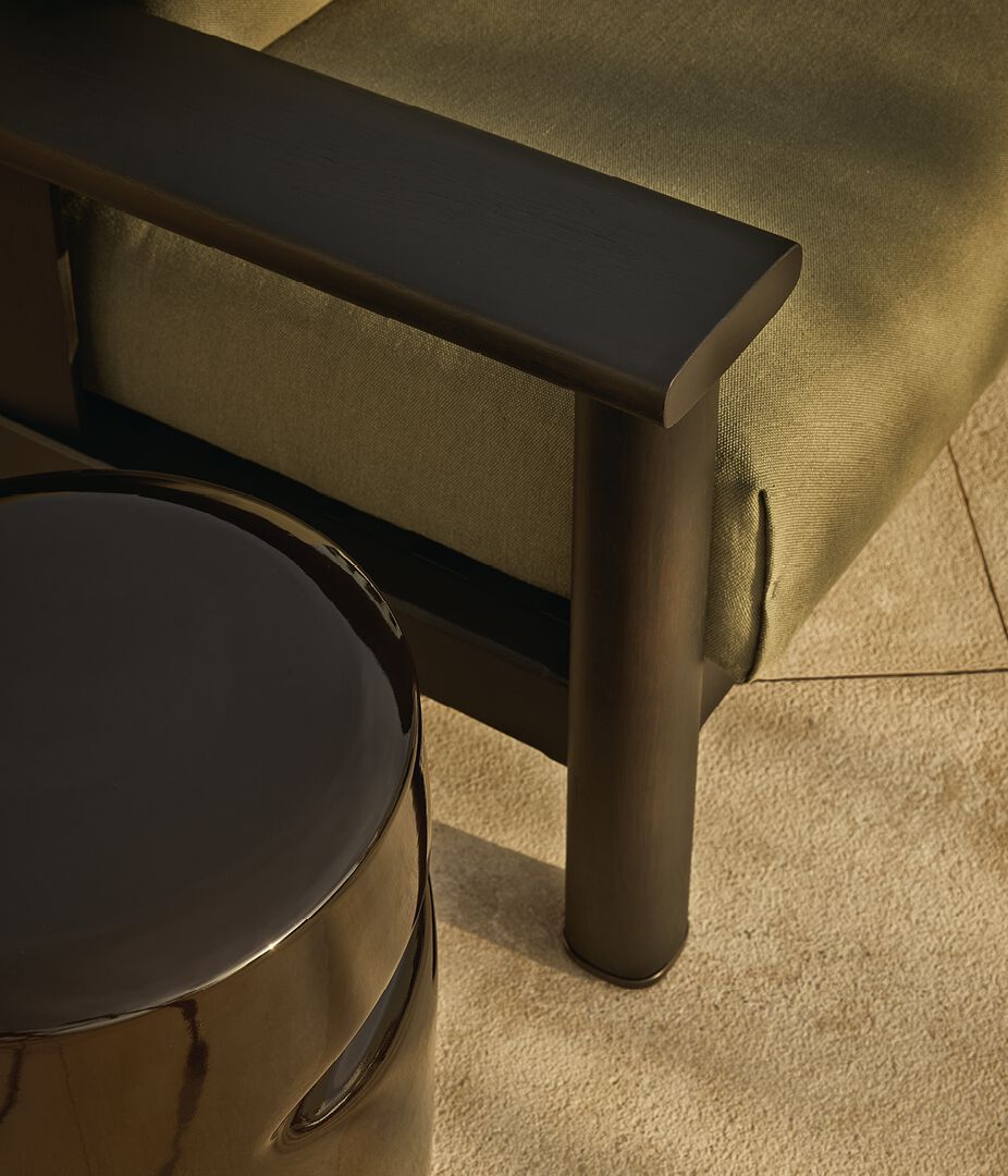 Круглый журнальный столик из глазурованной керамики Poliform AZU ARCH-00008967 - Вид №2